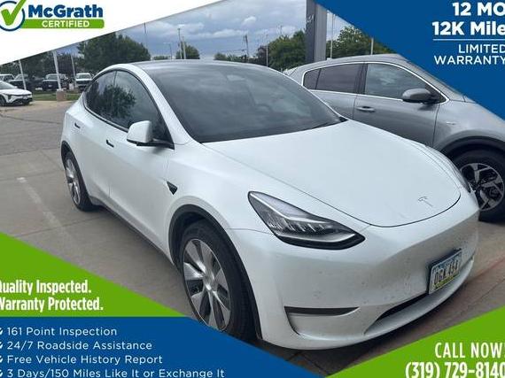 TESLA MODEL Y 2021 5YJYGDEE8MF078527 image